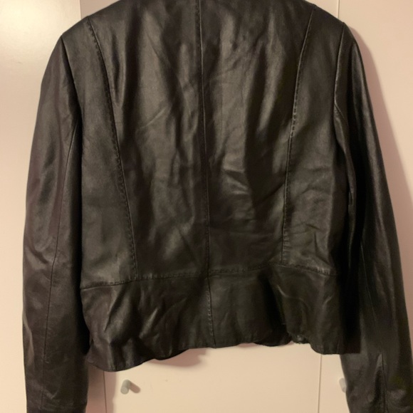 L Black Faux Leather Jacket - Picture 7 of 7